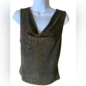 MB Casual USA Top Women's Size Extra Large Sparkle Shimmer Metallic Sleeveless